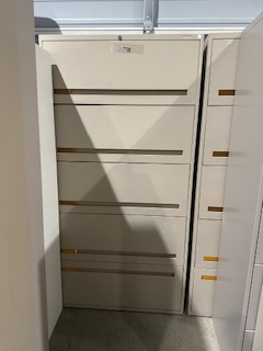 5 Drawer Lateral Metal, Lockable File Cabinets, beige, grey in Bookcases & Shelving Units in Kitchener / Waterloo - Image 5