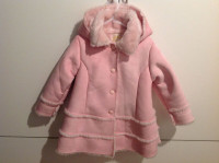 manteau rose - fillette