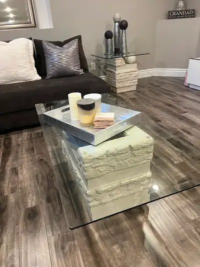 Glass Coffee Table & End Tables, View more
