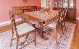Vintage dining table and chairs, View more