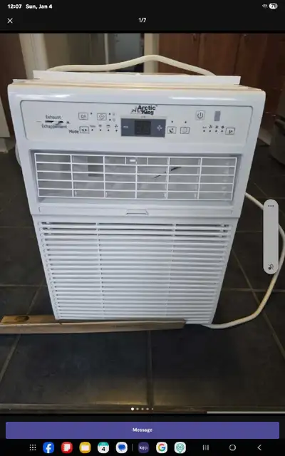 The first one It's 14 wide 21 tall in inches pick up in napanee has the remote 10000 btu it's not ve...