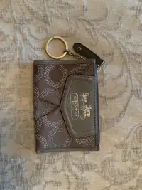 Genuine Coach card holder and key chain