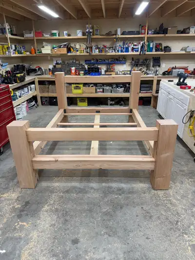 wooden bed frame, View more