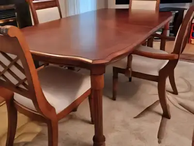 Solid Wood Dining Table with 4 Chairs (Ashley Furniture), View more