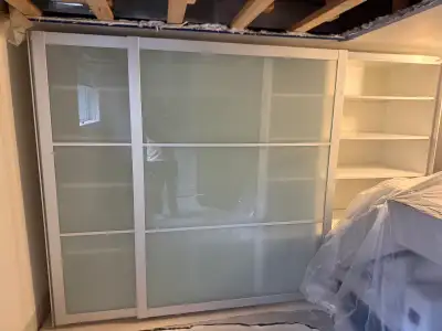 IKEA PAX Closet / Wardrobe Unit – Sliding Glass Doors, View more