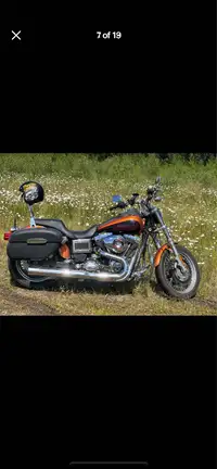2014 Harley Dyna Low rider with Low Kms and Amber Whiskey paint