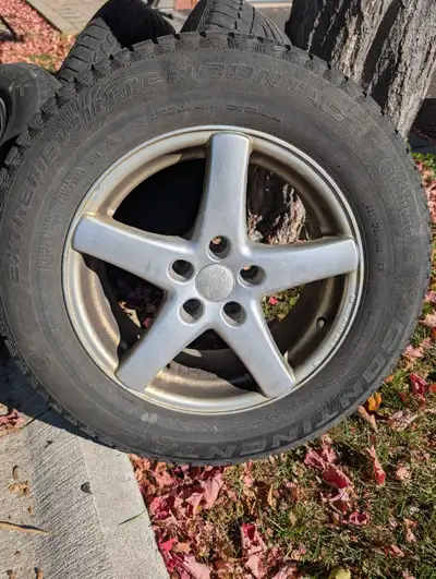 Winter Tires on Rims – 215/65R16 – Great Condition. 350 OBO. Set of 4 winter tires mounted on rims,...