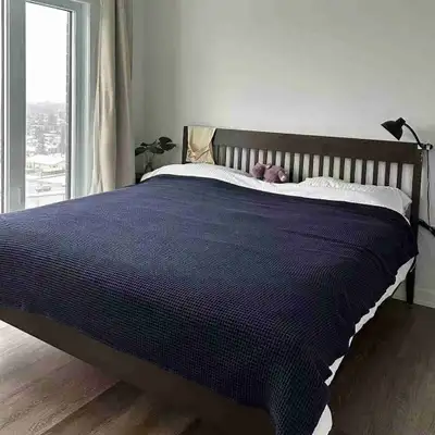 Kingsize bed with mattress  99%new, View more