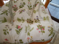 Wildflower Print Chair Cushions