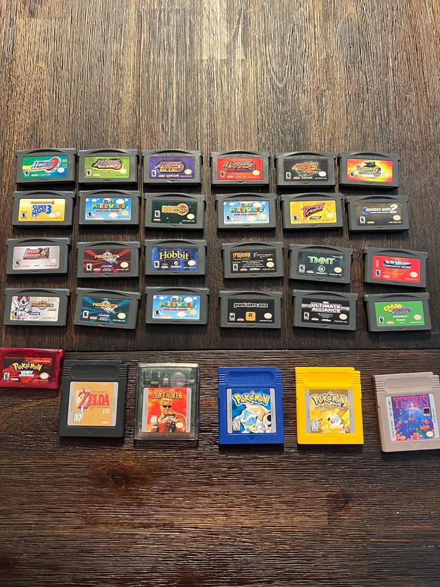 Gameboy and Gameboy Advance Games in Older Generation in Sarnia