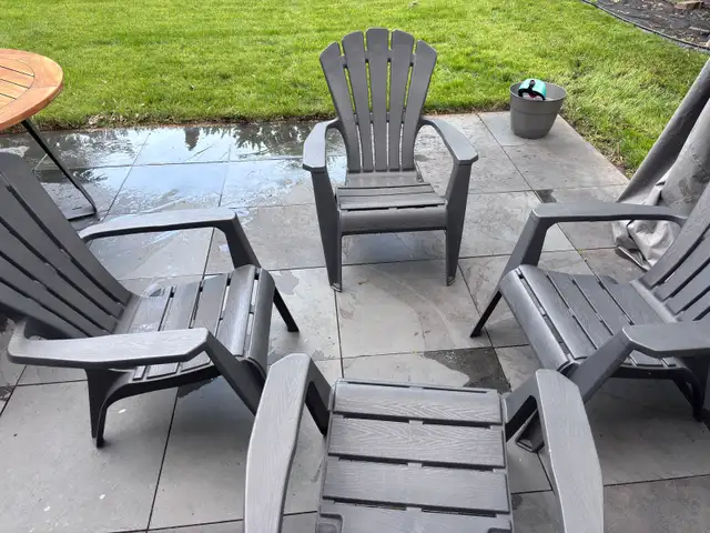 4 chaises + fire pit in Patio & Garden Furniture in Longueuil / South Shore - Image 4