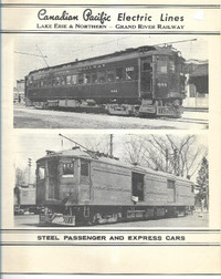 Canadian Pacific Electric LInes' steel passenger & express cars