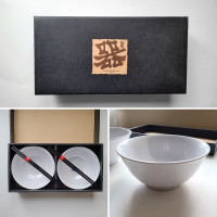 NEW IN BOX - Japanese Bowls & Chopsticks Set