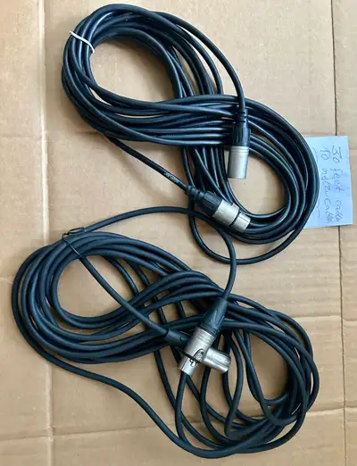 2 XLR microphone cables for sale, View more