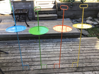 Metal garden table stakes 