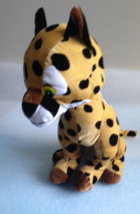 GANZ Toys Brown/black dots  Dog Sitting Stuffed Animal Plush 14”