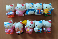 Cute Hello Kitty Mini Figures Collection – Lot of 10