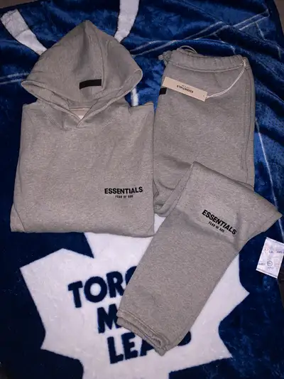 FearOfGod Dark Oatmeal Hoodie & Sweatpants  Size Large & Small, View more