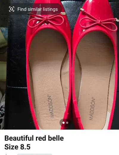 Maddison brand red color footwear for parties, View more