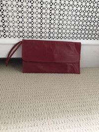 Roots Leather Wristlet
