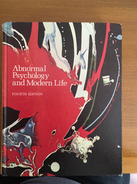 Livre " Abnormal Psychology and Modern Life"