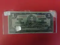 1937 Canadian      $1 Banknote