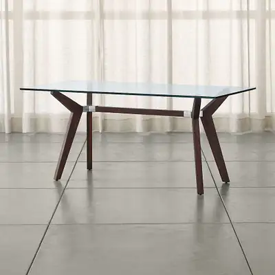 Crate & Barrel Strut Classic Glass top table, View more