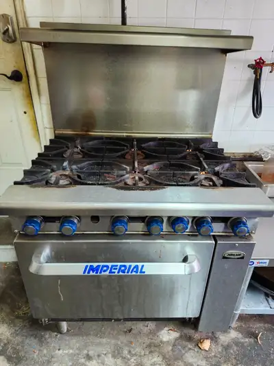 Selling the full set of commercial kitchen equipment. Everything was used in a food business setup....