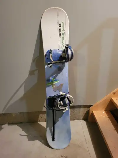 Snowboard (5') and Snowboard Boots (Women's Size 7), View more