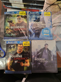 The Bourne Trilogy + Bourne Legacy Steelbook, all on Blu-ray $15