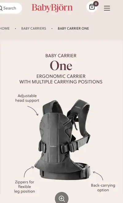 Porte Bébé BabyBjörn One, View more