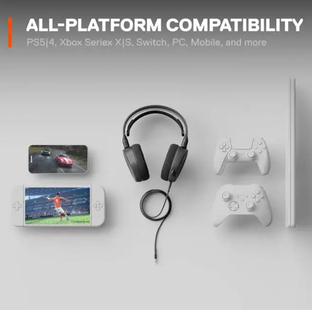 SteelSeries Arctis 3 - All-Platform Gaming Headset in Speakers, Headsets & Mics in North Bay - Image 4