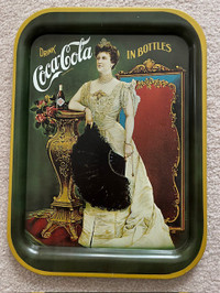 Vintage Lillian Russell 1904 Coca-Cola Serving Tray