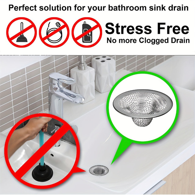 Bathroom Sink Strainer (Steel Drain Cover / Filter) in Plumbing, Sinks, Toilets & Showers in Oakville / Halton Region - Image 3