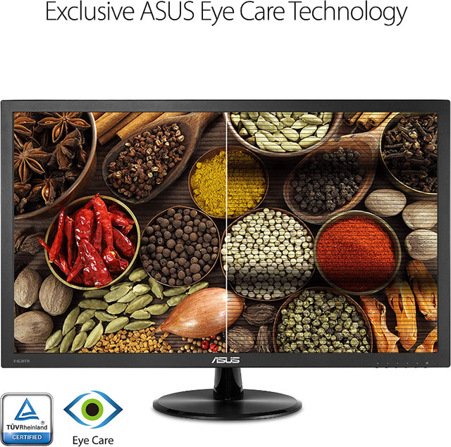 ASUS 21.5" VP228H Widescreen LCD Monitor (Black) in Monitors in Mississauga / Peel Region - Image 2