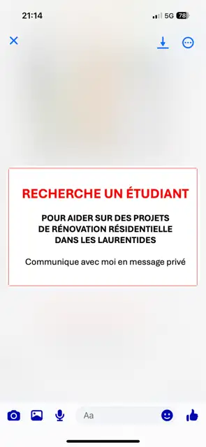 Recherche un étudiant, View more