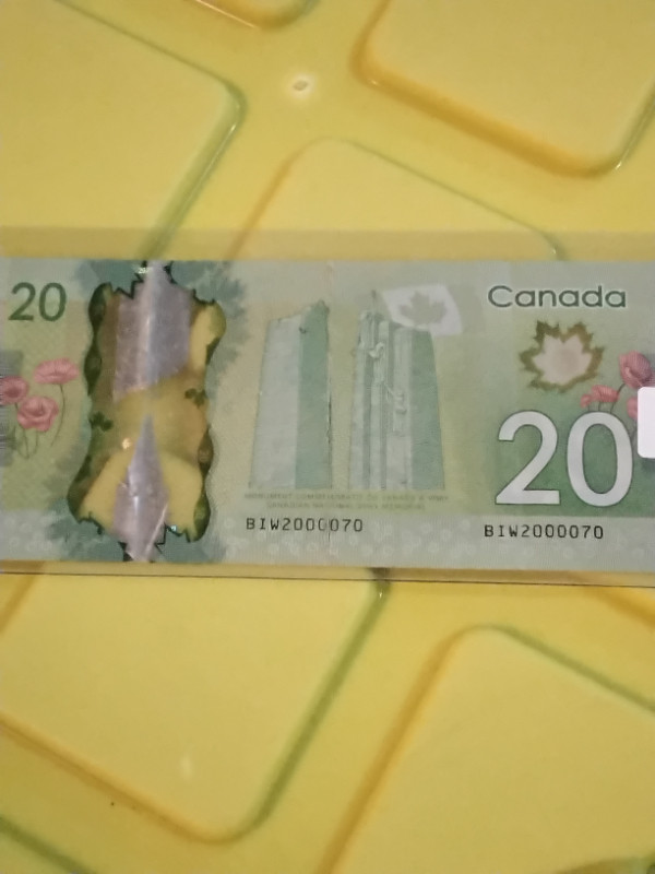 2013 Canada $20 Banknote in Arts & Collectibles in Edmonton