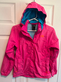 The North Face pink rain coat for 10~12 years old girl