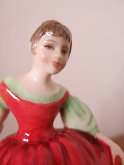 From a pet free and smoke free home. For sale a ROYAL DOULTON figurine named FAIR MAIDEN, item HN 24...