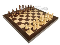 Open Box! 16inch Combo Backgammon & Chess Set - Magnetic Closure