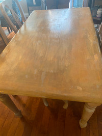 Kitchen table and chairs - whitewash