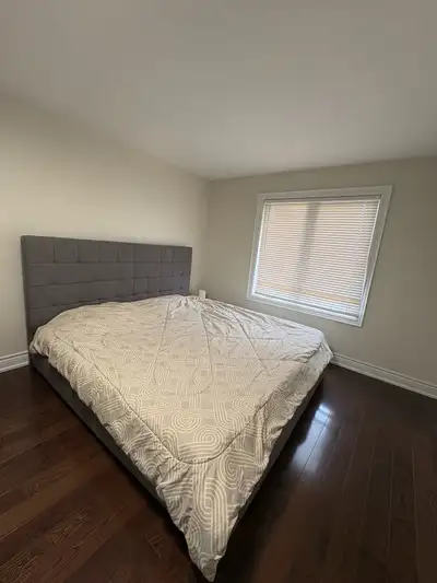 king size bed frame and mattress , View more