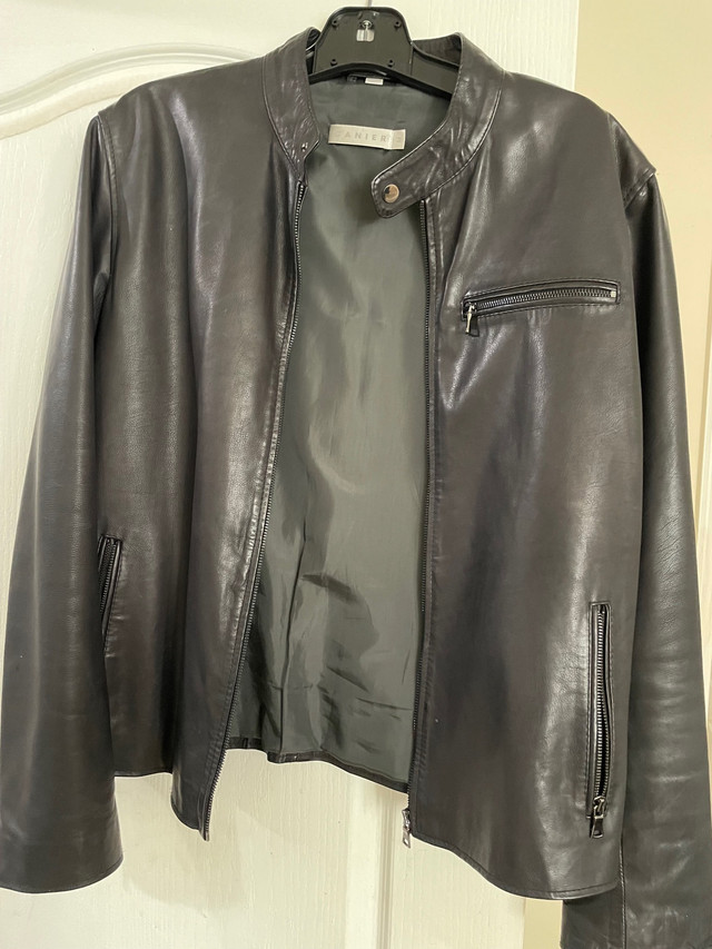 Men’s black Leather Moto Jacket  - supple lambs leather Danier in Men's in Oshawa / Durham Region