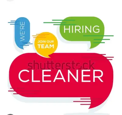 Hello we are looking for cleaning staff In Etobicoke 7 days week job Sweep and mop restaurant and cl...
