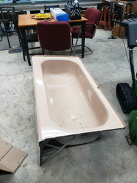 Vintage rose metal tub