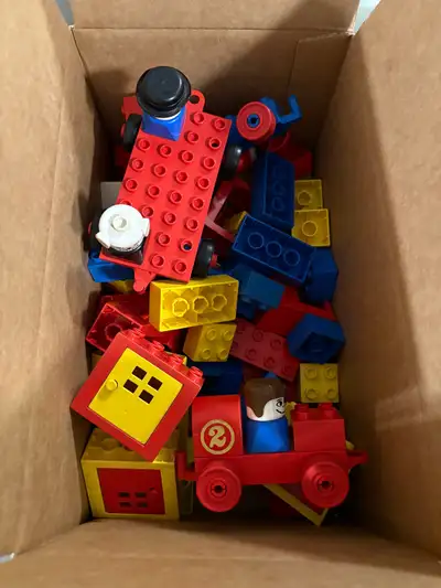 Box of Vintage 1970’s Lego Duplo, View more