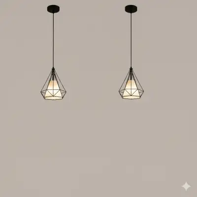 NEW - Set of 2 Pendant Lights, View more