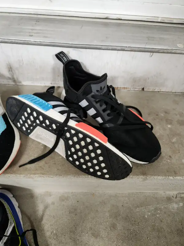 All 5 Pairs of Men's Size 12 Adidas and Nike Shoes - USED62863257839490123