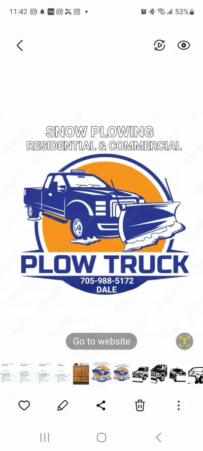 snow plowing , View more