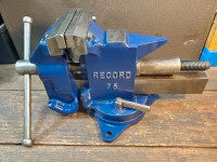 Record 75 Vise - 5.25 inch wide jaws, big